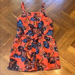 Floral Print Sleeveless Dress